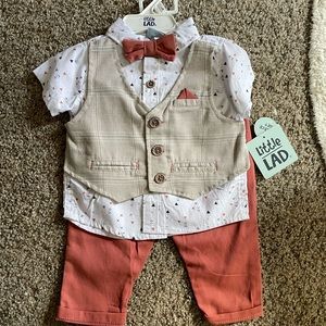 Little lad button down /pants set